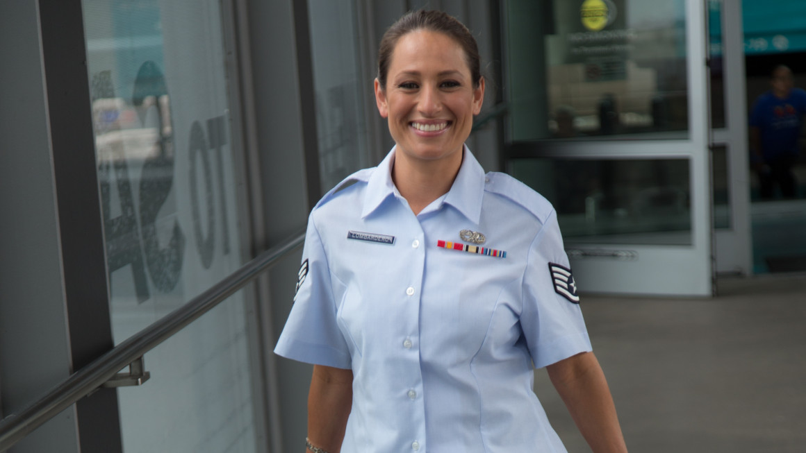Fucking in Her Air Force Uniform