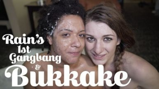 Rain's First Gangbang & Bukkake with Ella