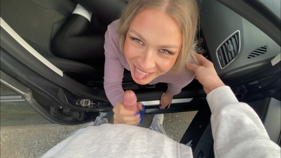 Horny car sex - stuff my teenie pussy!