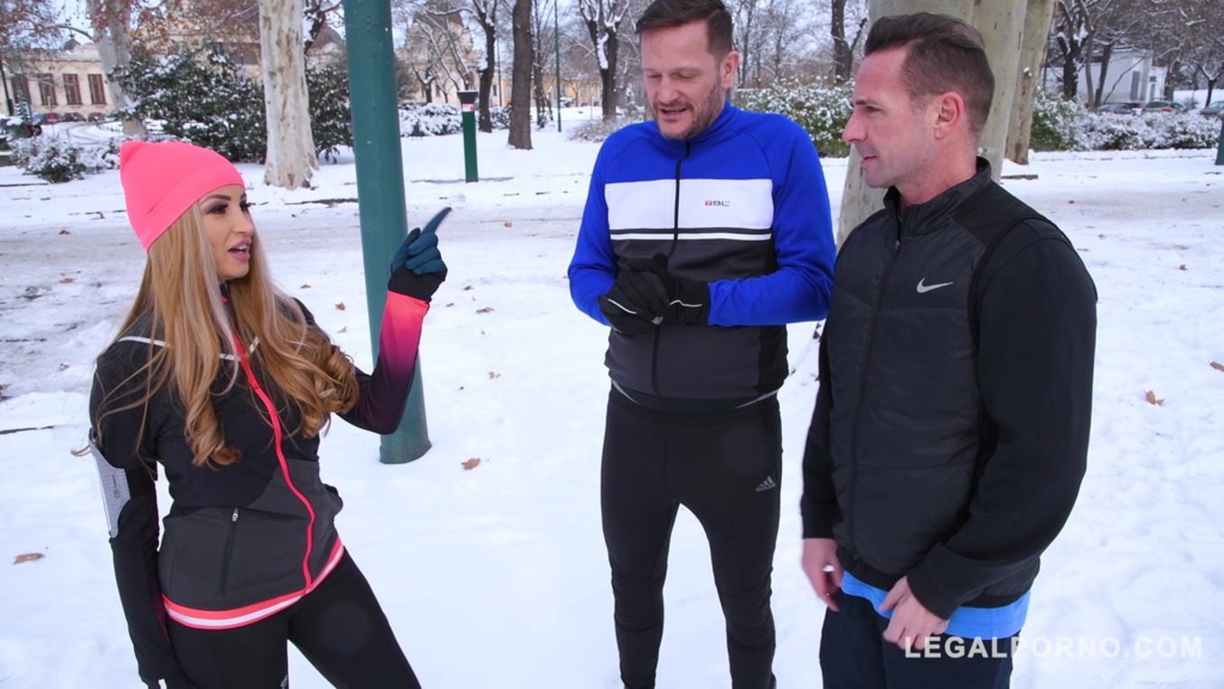 Two thick dicks for snow angel Alyssia Kent makes her cream & scream for more GP787