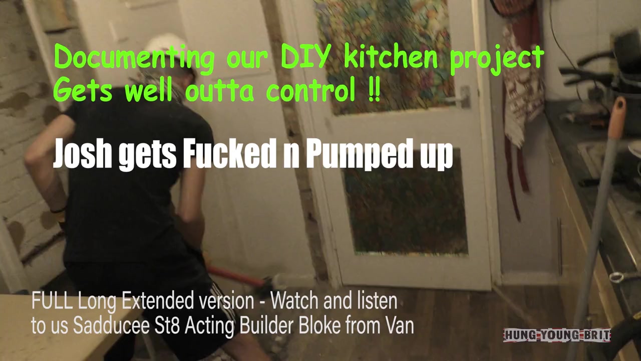 3 🥴 Council boys fuck whilst ripping out kitchen Josh given BIGGEST LOAD 💦 by Mike
