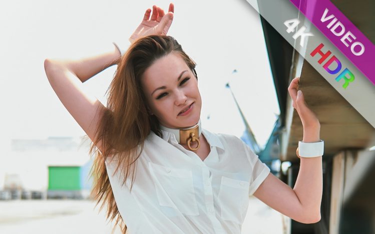 #420 School girl style on tiptoes