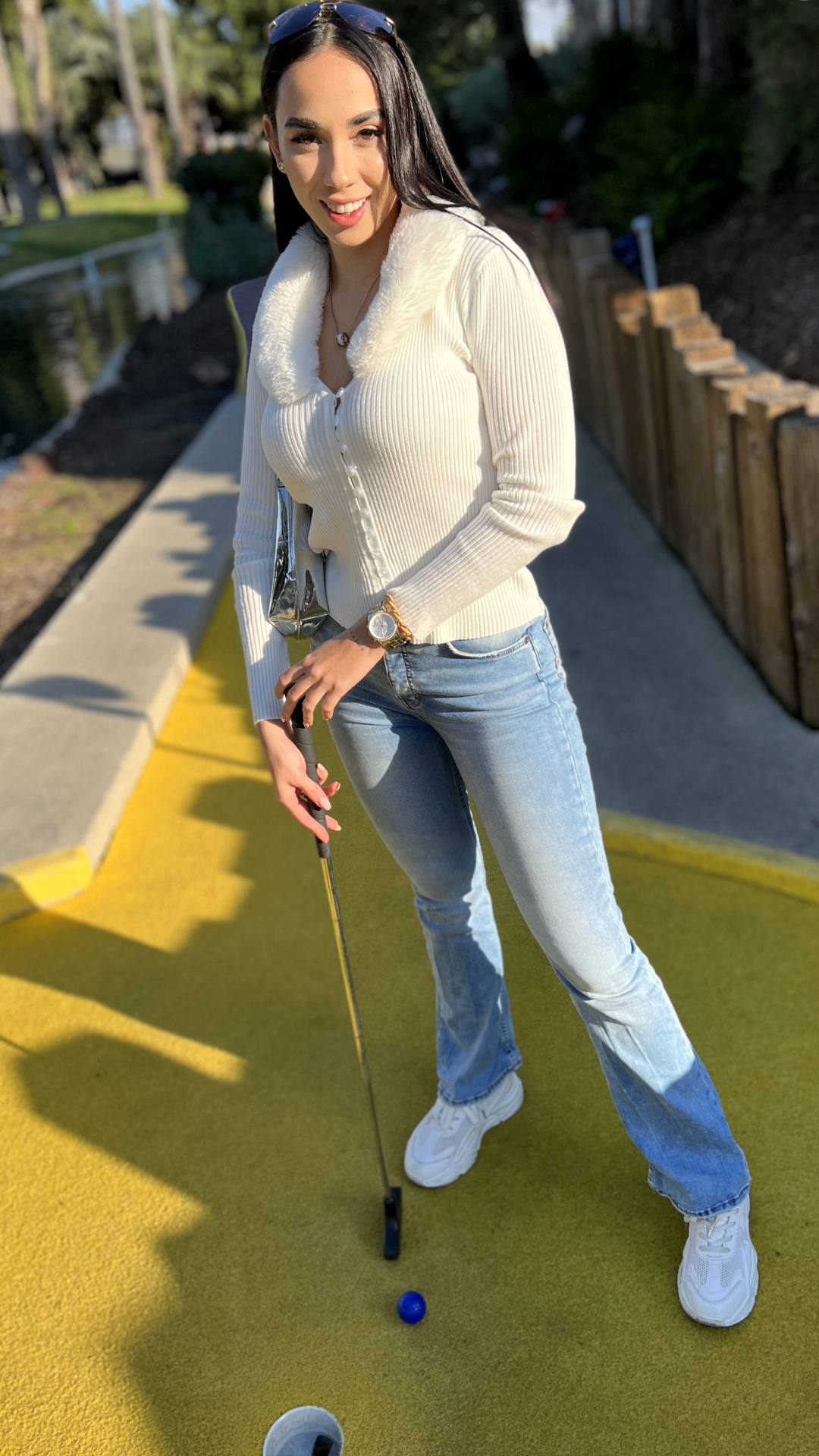 Mini Golf With Colombian Cutie