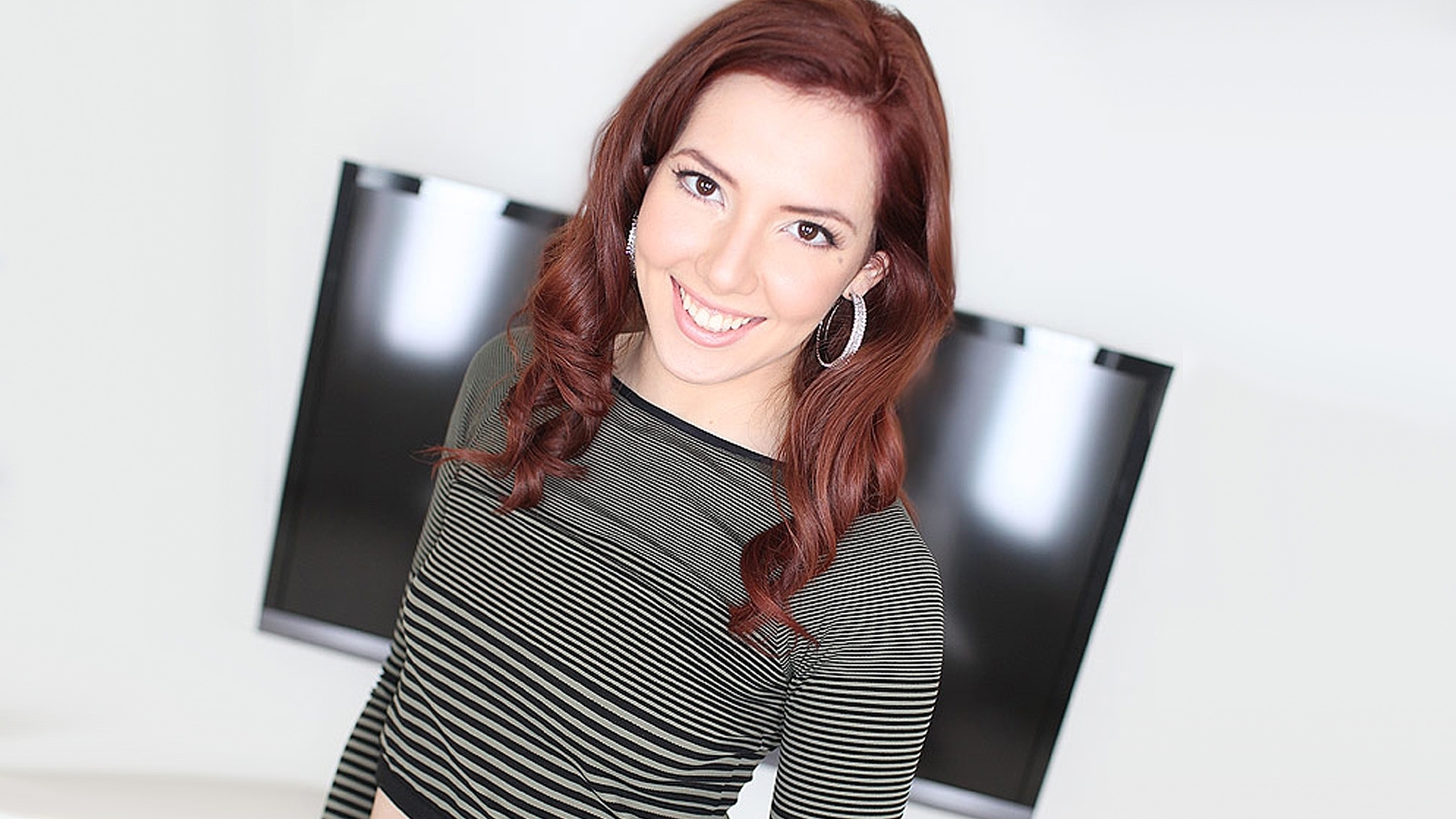 Ember Stone, Sexy Redhead Loves Her Pussy and Throat Fucked and Swallows TWO Hot Loads