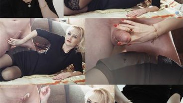 HandJob with forced Ruined CumShot on my Skirt