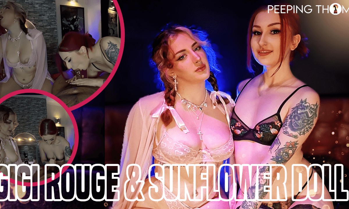 Sunflower Doll and Gigi Rouge Fuck Old Men