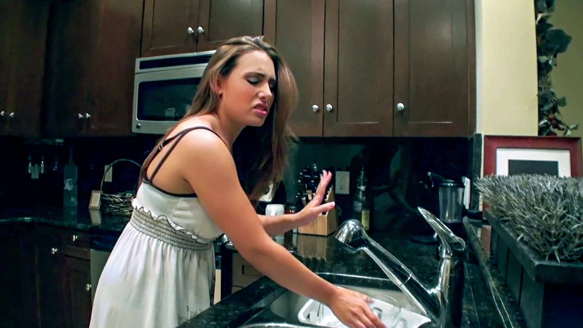 Cleaning Girl Gets Filthy