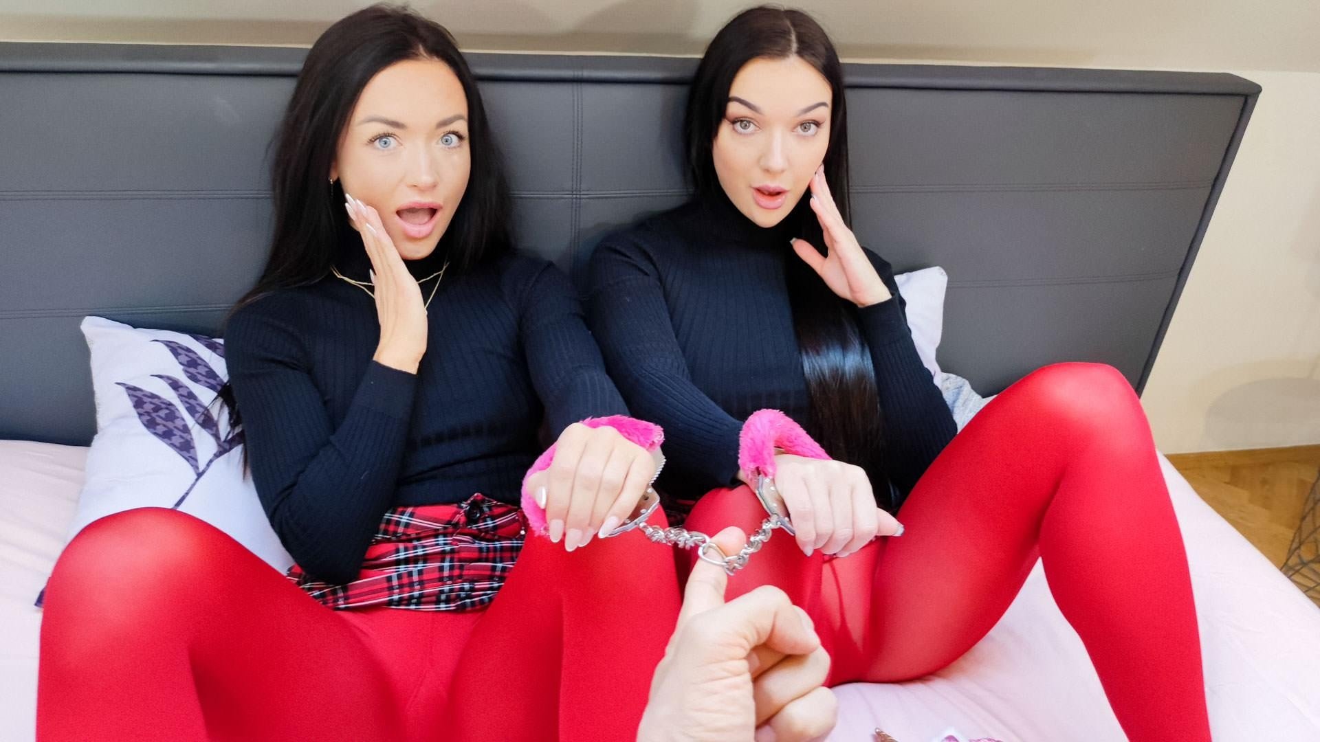 Part 1 -- Hardcore Handcuffed Threesome W Big Ass BFF Lady Gang & Zuzu Sweet