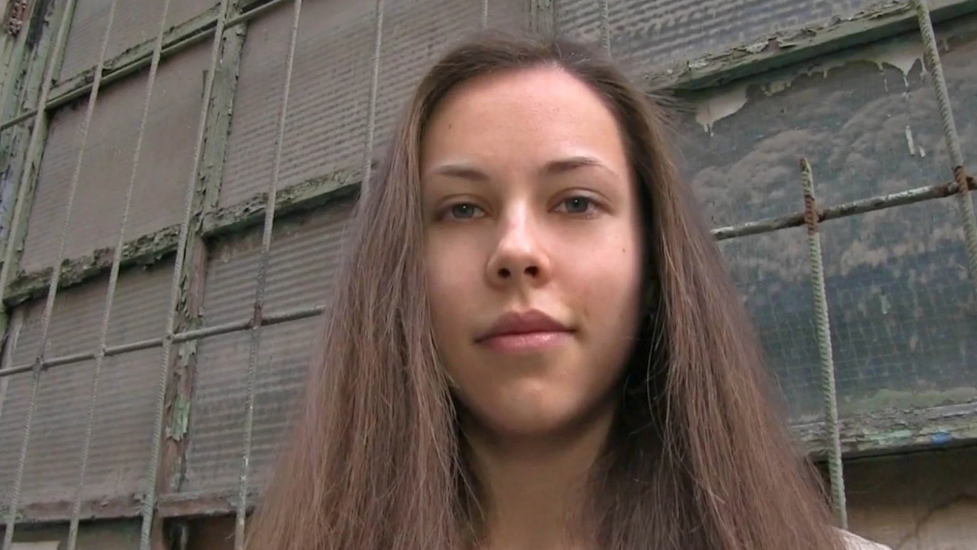 Brunette babe with stunning figure fucks for cash