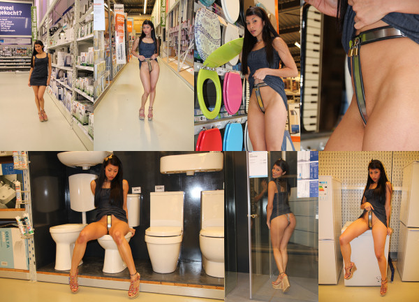 Ruth belted in public – DIY store