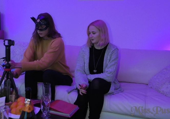 Late Night Drinking And Vaping Miss Pussycat Dildoing Blonde Layla To Shaking Orgasm