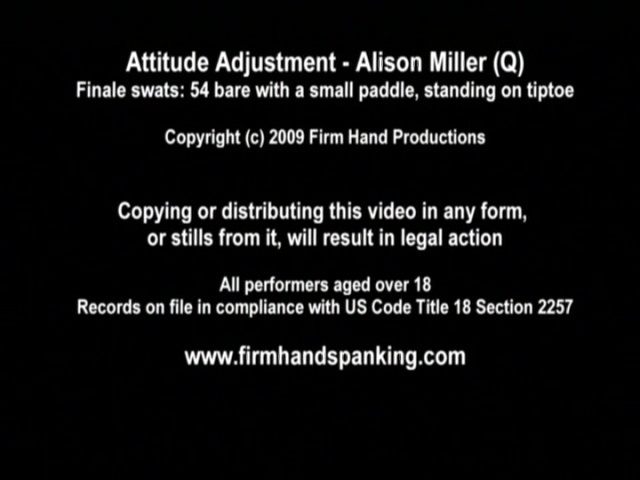 54 with a small paddle, bare and standing on ts: Alison's Attitude Adjustment finale!