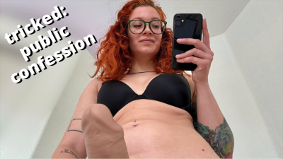 Domme tricks you into livestreamed pegging and cockslut confession