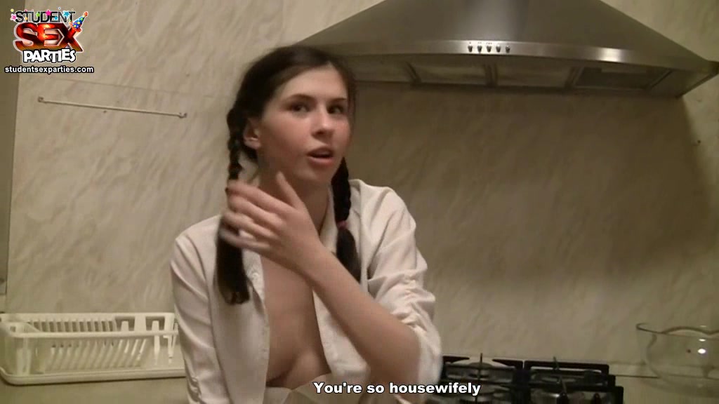 Celebrating exams with hot college sluts, part 5