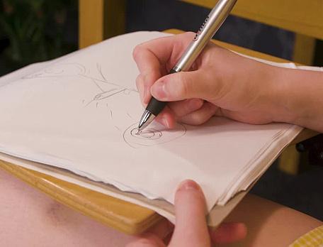 Drawing Her First Facial