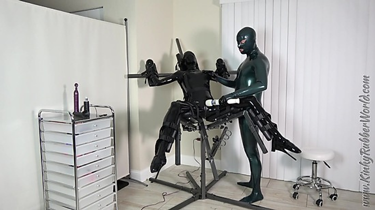 Intense Orgasm Training Strapped to the Lucifer Chair P1