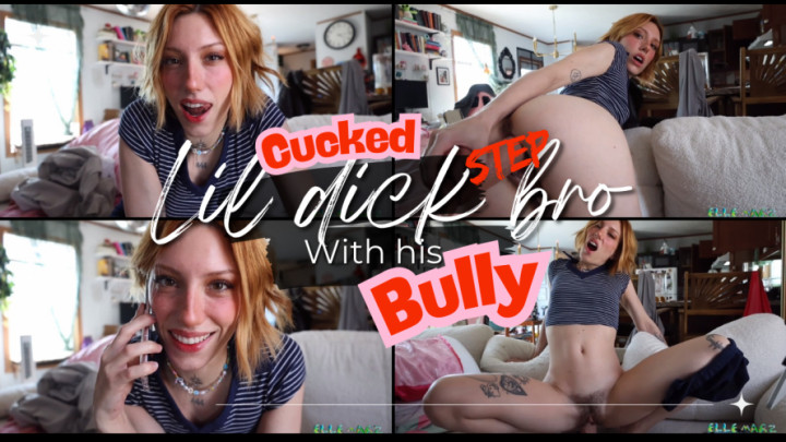 Cucked lil dick step-bro w his Bully