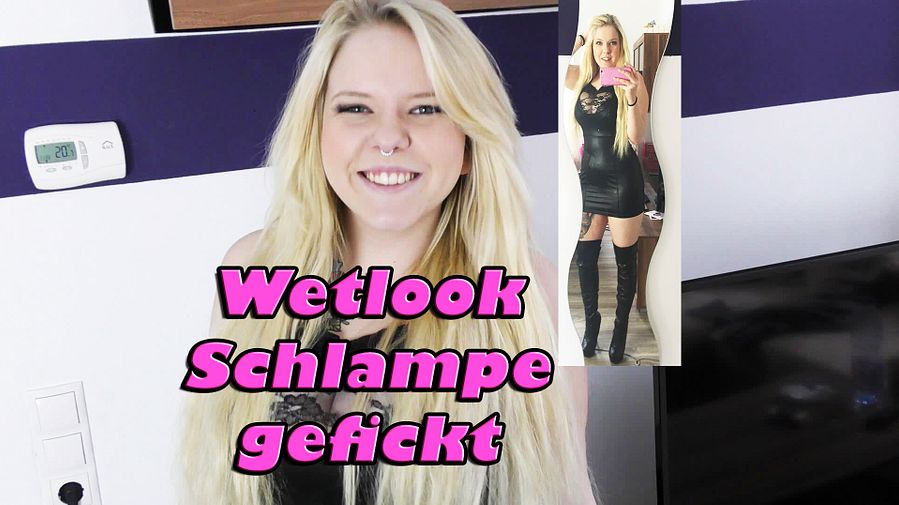 Wetlookschlampe fucked