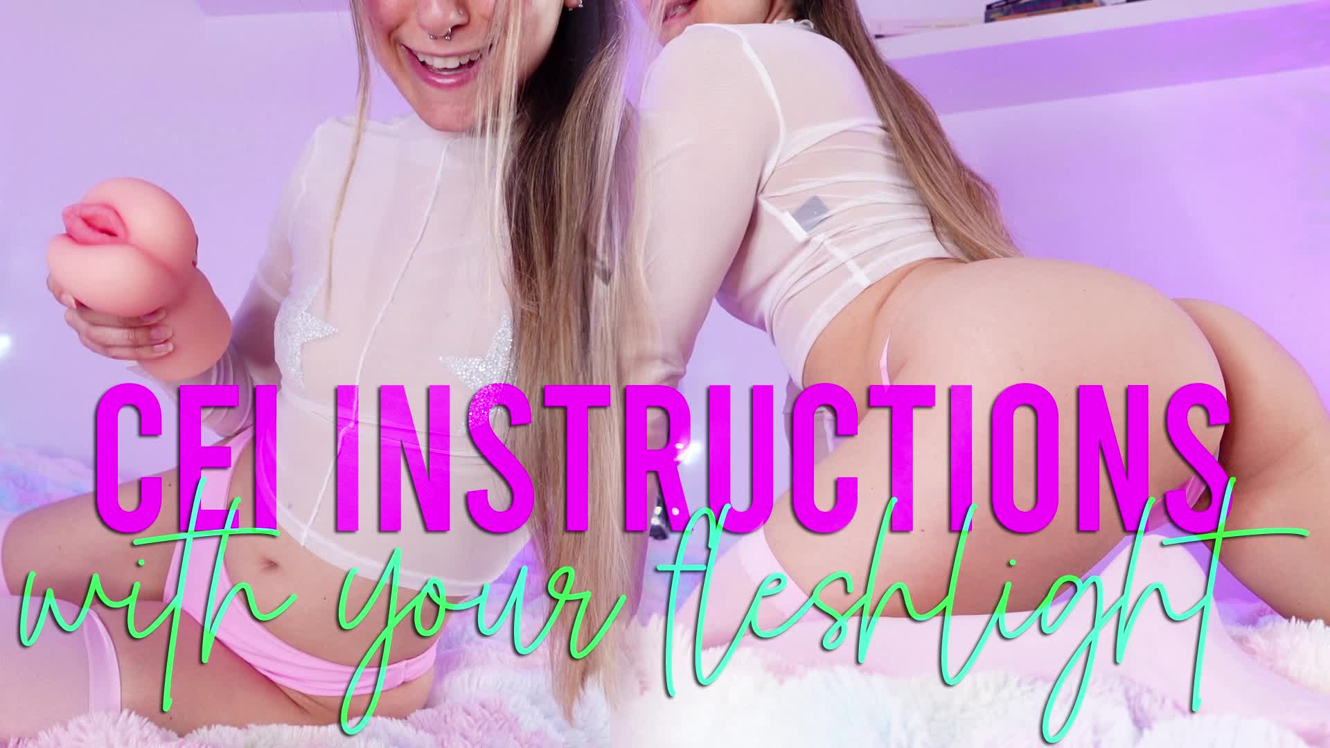 CEI with your fleshlight - Femdom JOI cum eating instructions with cum countdown