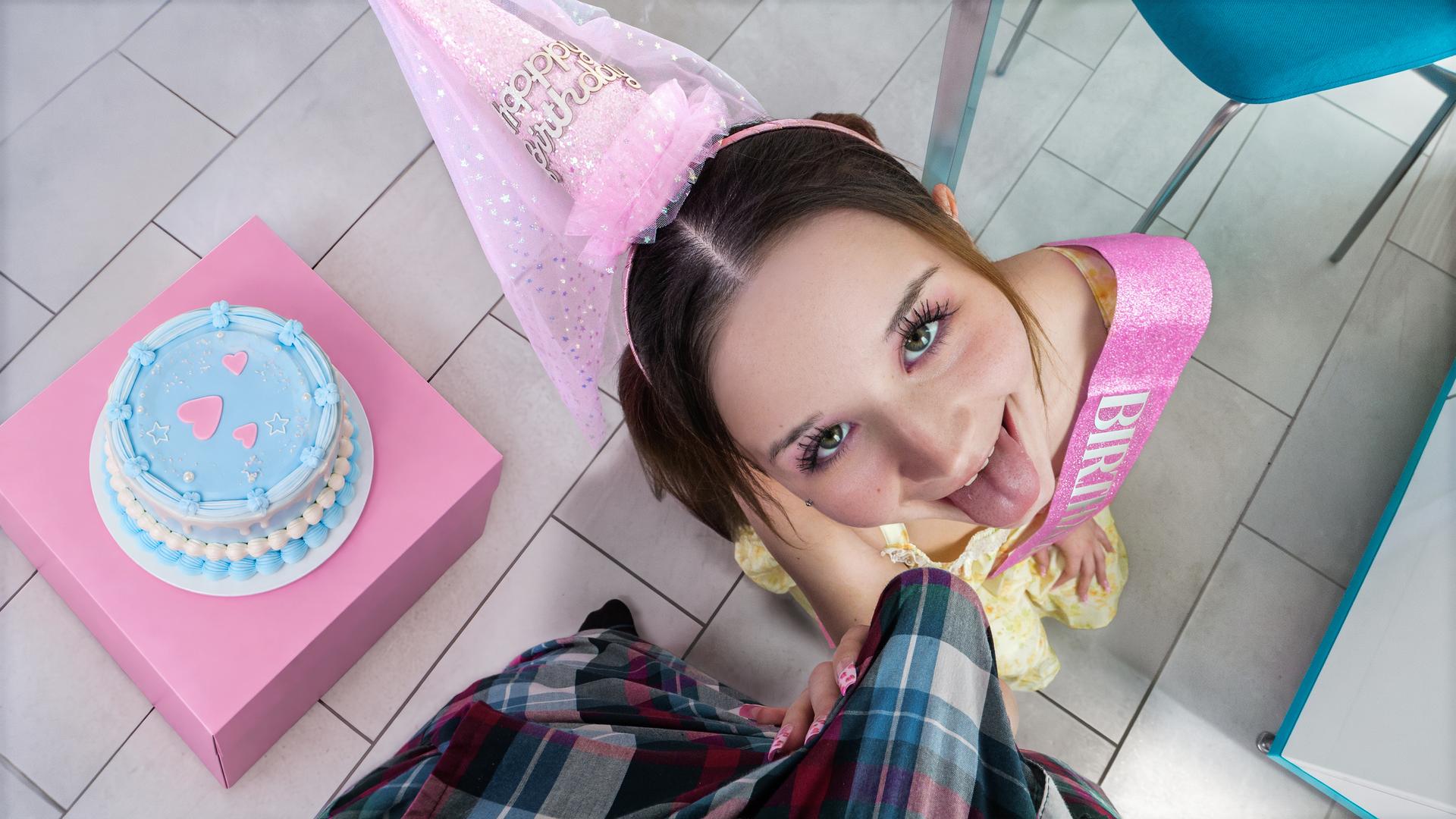 "Your Cock Is My Birthday Wish" - She Is Old Enough for an Orgasm Now