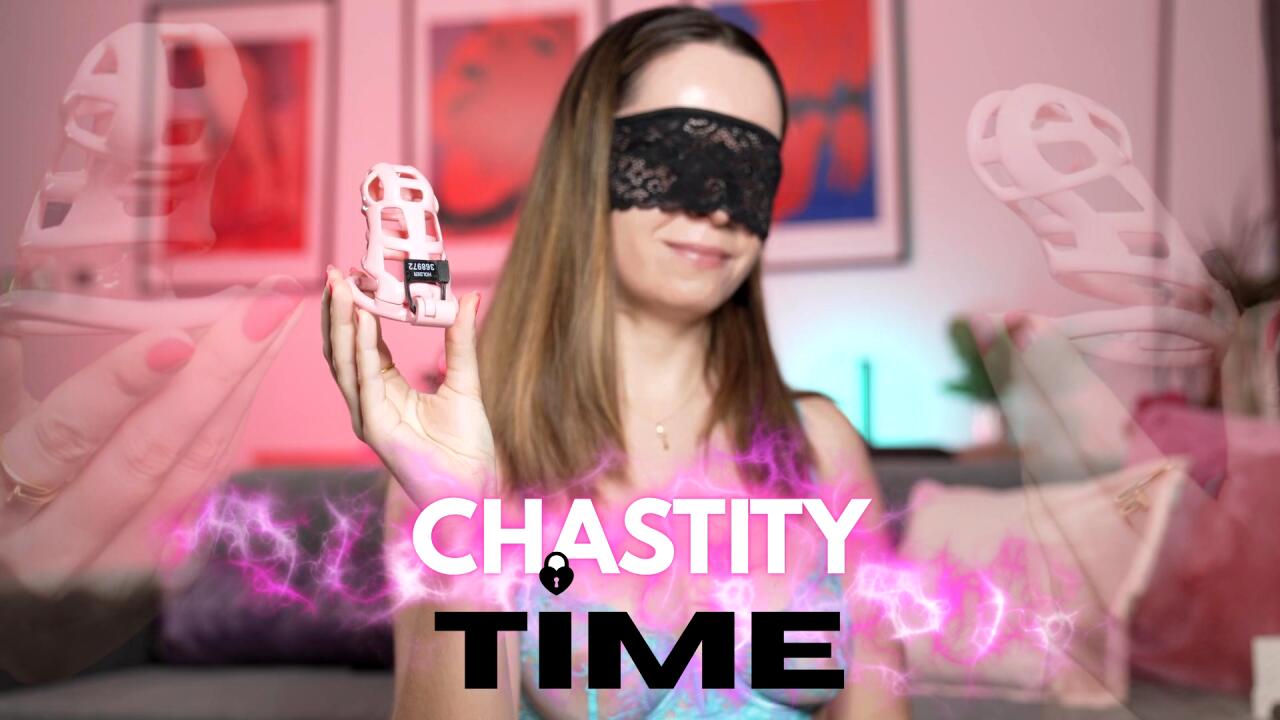 Chastity training - Lock yourself for me