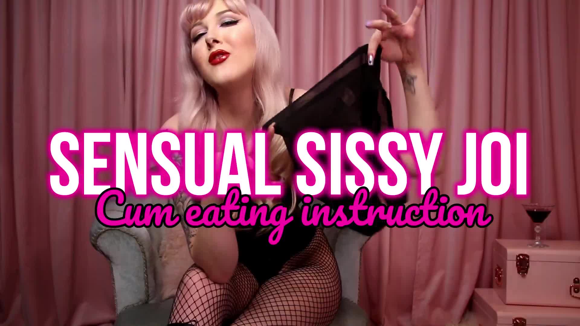 Sensual sissy JOI CEI