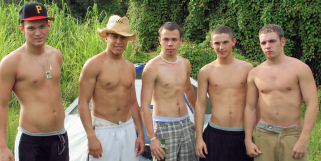Outdoor 5 Guy Orgy