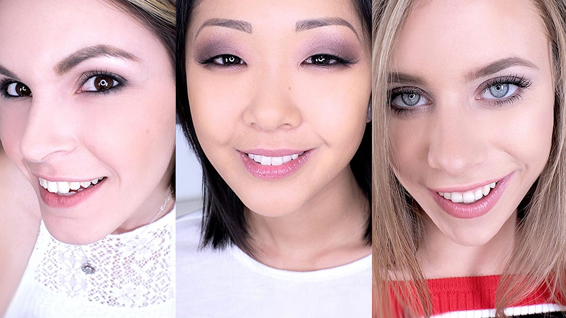 Pre-Auditions 56, Saya Song, Rayna Rose and Anya Olsen Swallow Cum