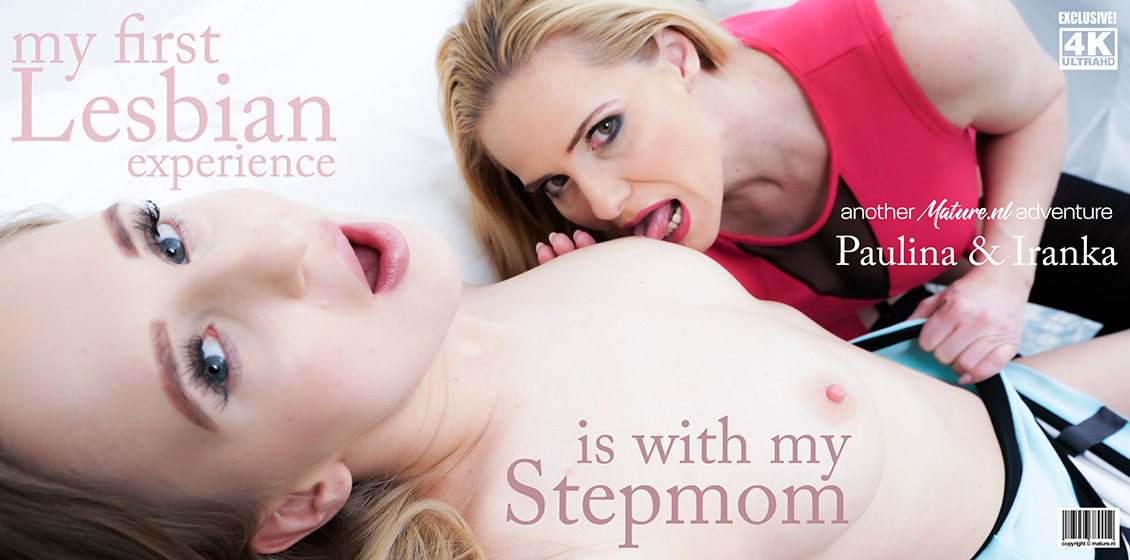 Hot babe having sex with a dirty old lesbian