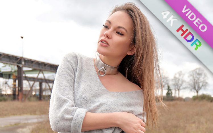 #398 Winter fashion in leather with sweater