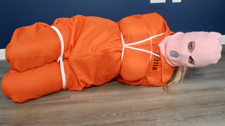 Officer Beth Bennett Vs Mila Amora part two - strap-on, fucking, lesbian, rope bondage, shackles, hogtie