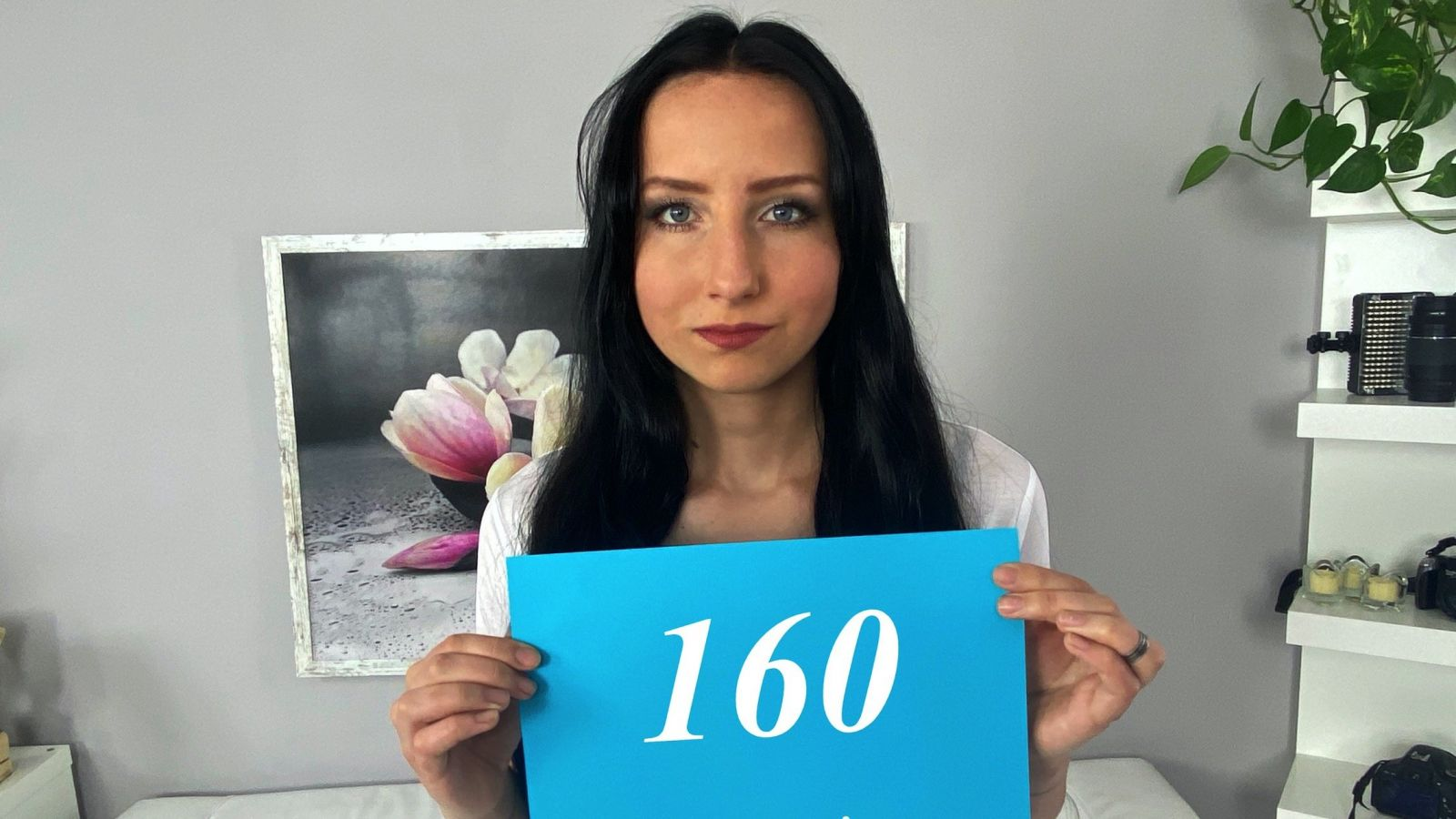 Amazing brunette fucked in photo shoot