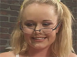 Nerdy teeny fucked for science
