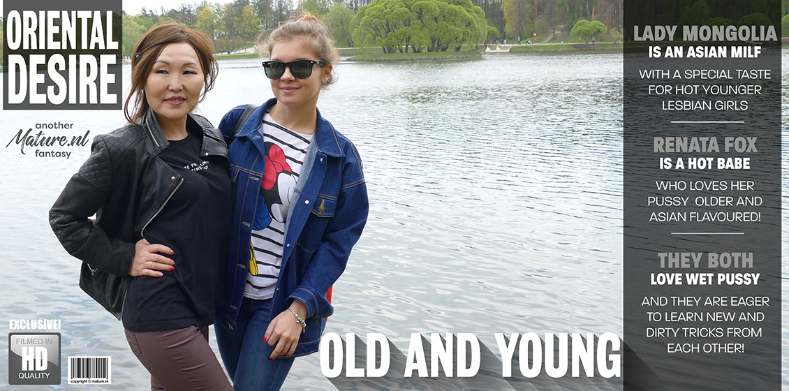 Hot babe Renata Fox is in for Asian Milf Lady Mongolia who loves pussy!