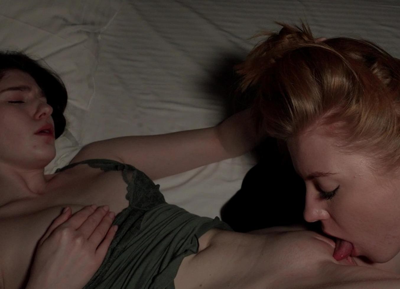 Sensual Homemade Sex of Two Young Lesbians in the Middle of the Night