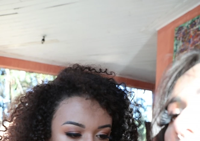 Curly Hair And A Pretty Bitch