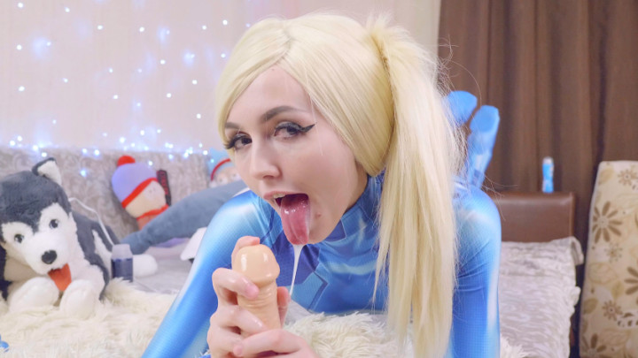 Samus Aran Jerk off and cum