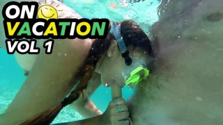 Public Beach Two Cumshots & Facial