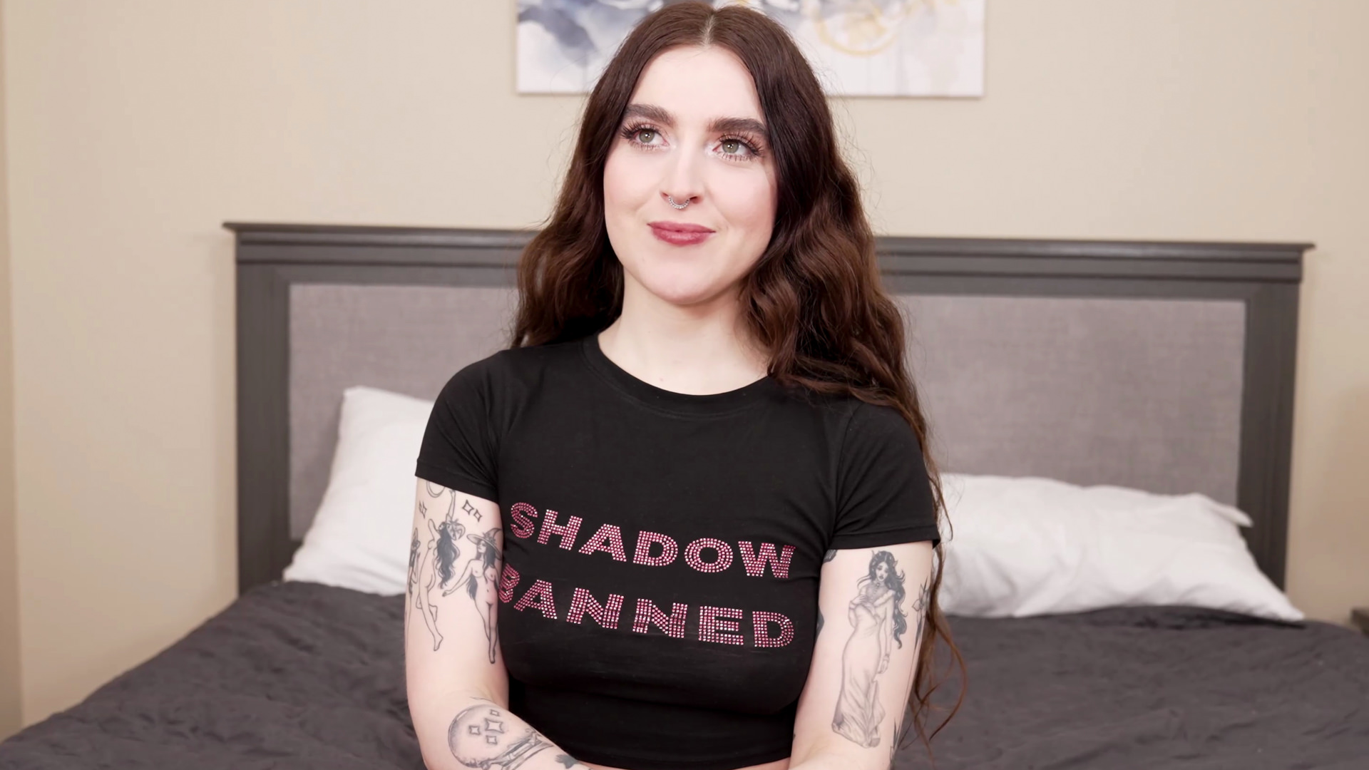 Hot Goth Slut Makes Her Porn Debut