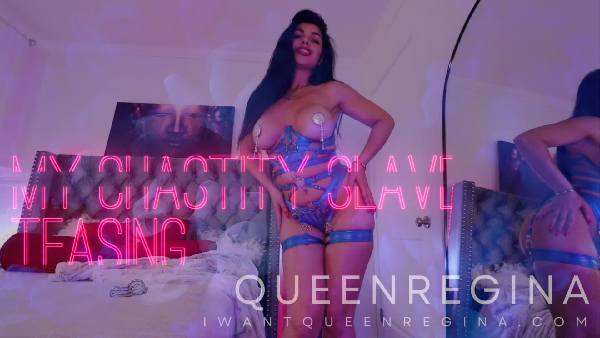 My chastity slave Teasing