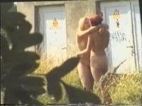 Two hot young lesbians play in the wild