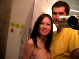 Teens enjoy shower fuck