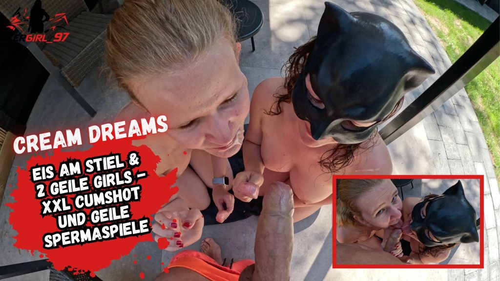 Young teen sluts don't just lick the cream off the ice cream!