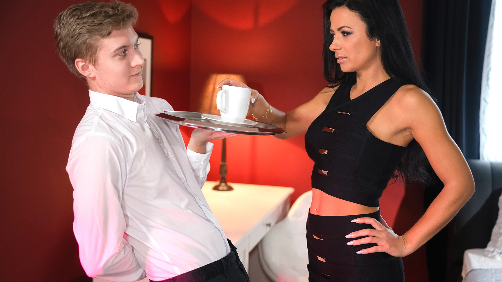 Lonely MILF room service special