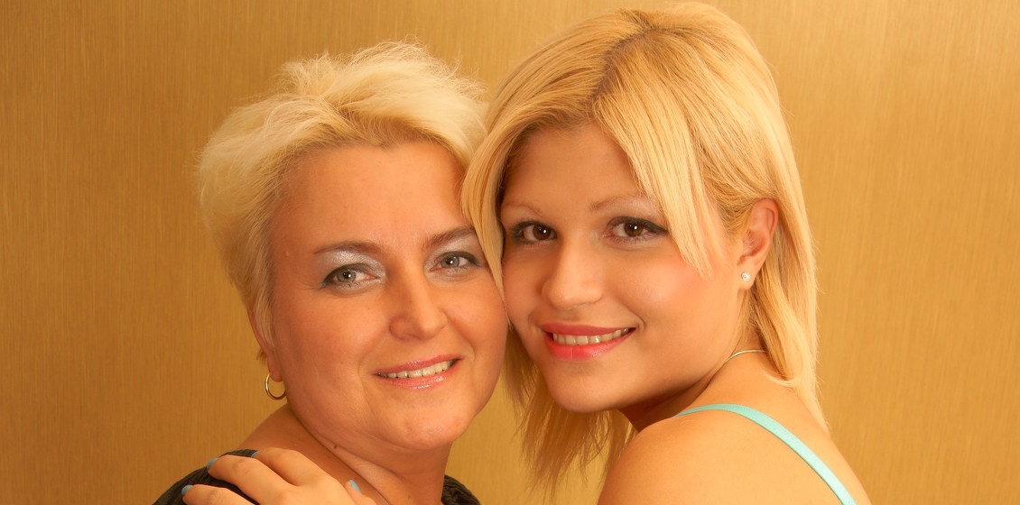 Horny young lesbian is having fun with mature lady