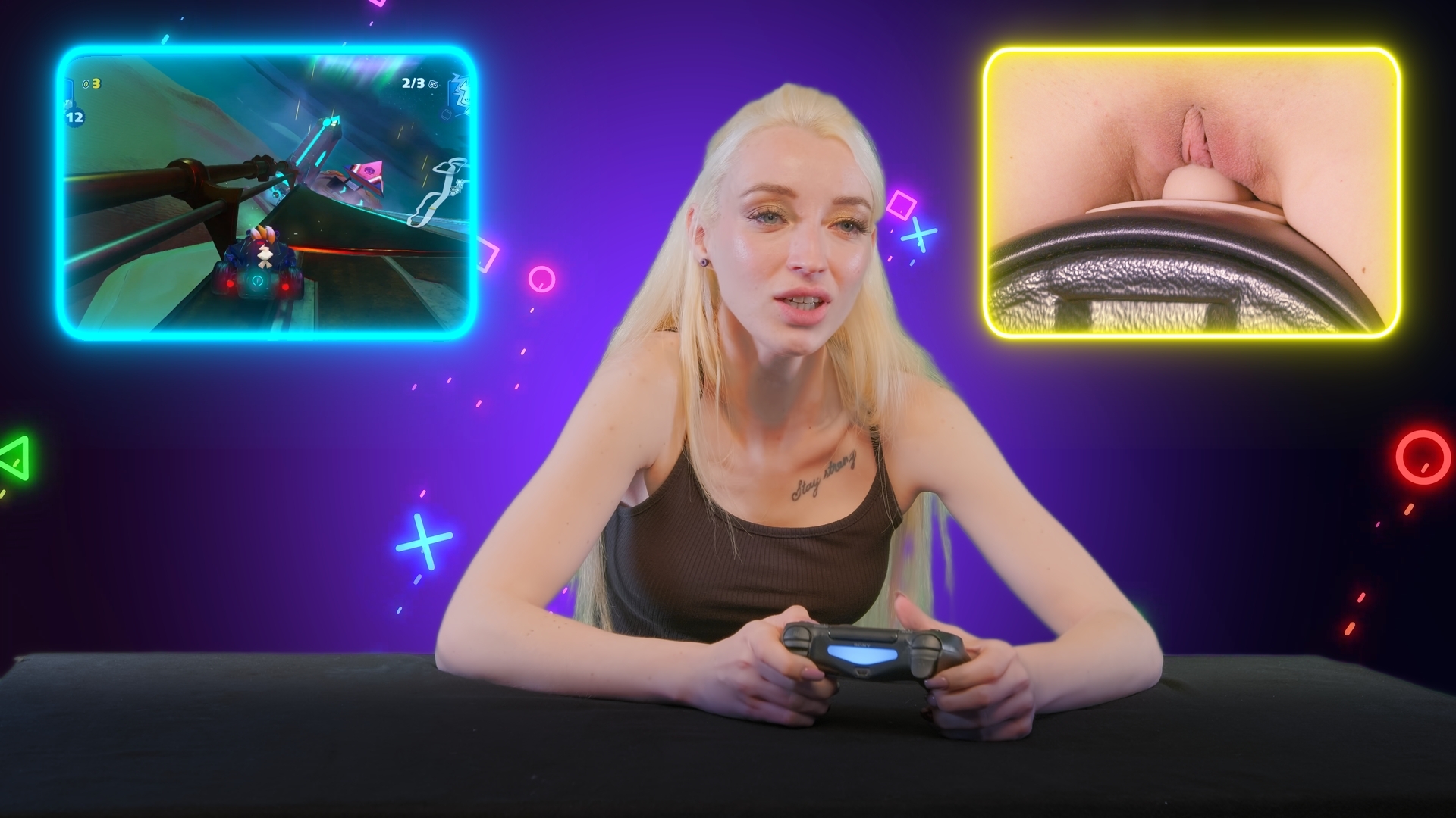 CremeDeLaCremeDE kommt auf dem Sybian ins Ziel (unzensiert)