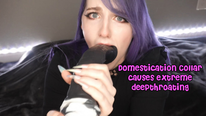 Collar Causes Extreme Deepthroating