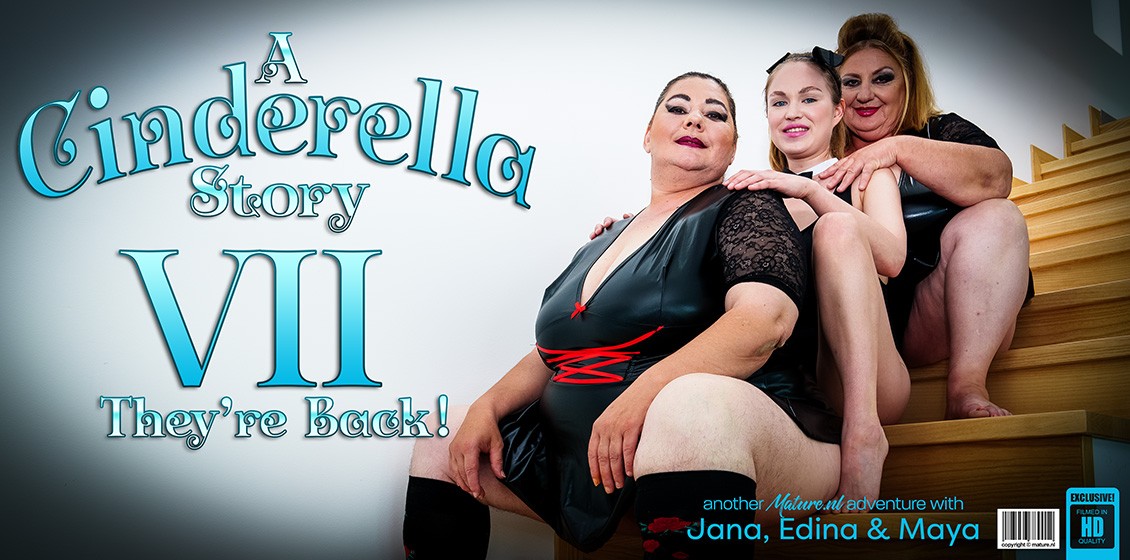 Babe Maya Has Sex with Her Two Huge Evil Stepmoms Jana and Edina in Another Cinderella Story