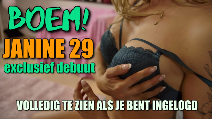 BOOM! Gorgeous Janine (29) debuts with banging sex