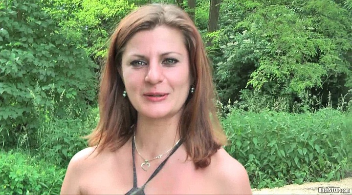 Michala near the pond